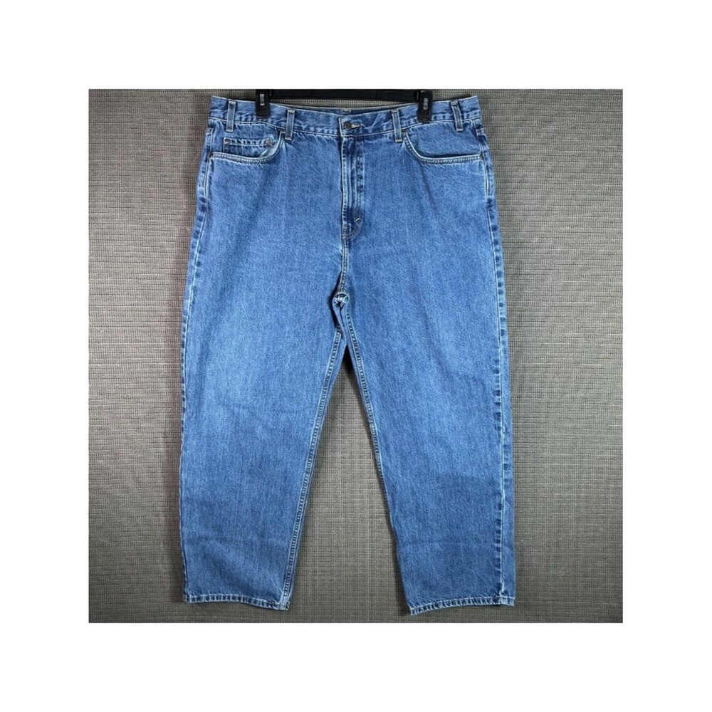 Vintage Kirkland Signature Men's Relaxed Fit Denim Jeans 42x30 Classic Blue
